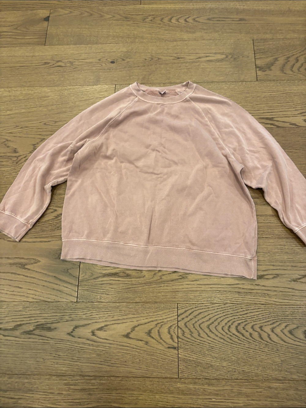Old Navy Washed Pale Pink Oversized Crewneck Sweatshirt